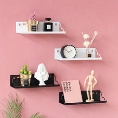 Nordic Wall Hanging Storage Rack Wrought Iron Hook Shelf Store Display Stand Sundries Holder Home Children's Room Decoration