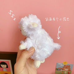 2022 New Doll Stuffed Toys Lamb Plush Pendant Keychain Children Girls Cute Backpack Pendant Fashion Decoration