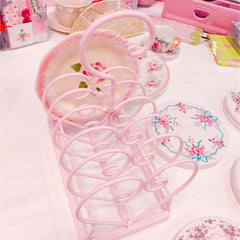 YICKYUE - Kitchen Accessories heart-shaped Bowl Dish Storage Rack Holder Single Layer Bowls Dishes Drain Rack Organizer in Kitchen