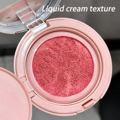 YICKYUE - Cute Liquid Blusher Air Cushion Nude Natural Face Brighten Apricot Peach Tint Blush Shading Rouge Rubor Korean Makeup Cosmetics