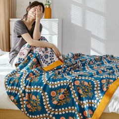 Pure Cotton Gauze Blanket Large Thicken Soft Breathable Quilt Throw Towel Covers Blanket For Home Bedding Bedspreads On The Beds