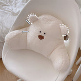 Plush Bear Chair Cushion Neck Protection Pillow Soft Car Seat Headrest Office Chair Soft Lumbar Cushions Home Room Decor