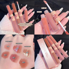 Double-headed Lip Glaze Lip Mud Matte Lip Gloss Liquid Lipstick Glitter Lip Tint Long Lasting Moisturizer Lips Makeup Bulk New