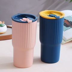 680ML Clear Graduated Water Bottle With Straws Lid Plastic Reusable Personalized Drinkware Coffee Drinking Cup Christmas Gifts