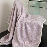 YICKYUE - Nordic Style Ins Striped Lamb Velvet Casual Decorative Blanket Autumn and Winter Thickened Double-Sided Sofa Cover Blanket