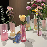 Vase Ornaments Simple Nordic Ins Style Acrylic Glass Bubble Vase Flower Arrangement Flower Hydroponic Home Decor Creative Gift