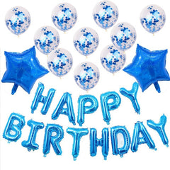 Detritus Balloon Theme Baby Party Decorations Set Boy Girls Birthday Shower Children's Day Gift