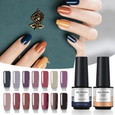 Nail Polish Plastic Bottle Gel Polish Top Soak Off UV LED Nail Lacquer Color Gel Gel Nail Polish Semi Permanent Polish