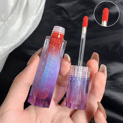 YICKYUE - Mirror Lip Glaze Iced Tea Water Lip Gloss Waterproof Long-lasting Moisturizing Transparent Jelly Liquid Lipstick Korean Makeup