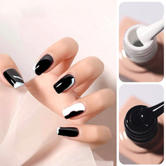 10 ML Classic Black white color nail gel polish esmaltes semipermanente uv led gellack nail polish For Professional Salon 2022