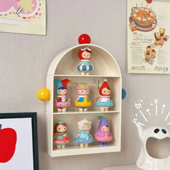 YICKYUE - No Need To Punch The Wall Hanging Style Dual-purpose Hand Office Display Cabinet Desktop Dust Prevention Cosmetics Storage Rack