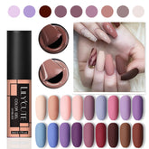 LILYCUTE Matte Effect Gel Nail Polish Matte Top Coat Need Winter Color Gel Polish Soak Off UV Gel Nail Art Design Hybrid Varnish