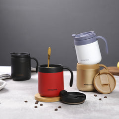 Coffee Mug Vacuum Stainless Steel 304 Leak-Proof Thermos Travel Thermal Cup Filter Hot & Cool RR2092