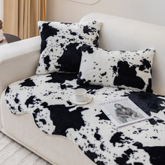 Yickyue Soft Cozy Sofa Cover Design Irregular Shape Sofa Towels Fluffy Fur Anti-slip Couch Cover Livingroom Carpet Area Rug Sofa Covers