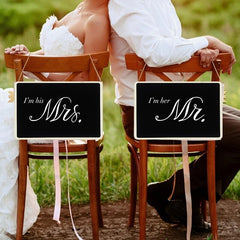 1pc Wooden Blackboard Rustic Wedding Decoration Hanging Pendnat Birthday Party Baby Shower Home Decor Door Sign Message Board