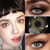 YICKYUE Natural Blue Colored Contact Lenses | Small Pupil | Yearly Eyes Cosmetics Color Lens for Summer, Autumn & Holidays