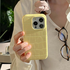 YICKYUE - Phone Case For 14Pro 15Pro Iphone 14 13 15 Pro Max 15promax 13ProMax 8 Colors Summer Crocodile Prints Colorful Fundaas Cover