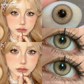 YICKYUE - 1Pair New Green Colored Contact Lens Gray Eye Lenses Brown Lenses High Quality Yearly Natural Contact Lenses for Eyes