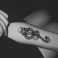 1Pc Death Eaters Dark Mark Make Up Tattoos Stickers Cosplay Accessories And Dancing Party Dance Arm Art
