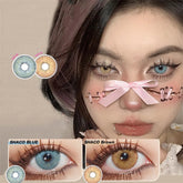 YICKYUE Ningm Colored Contact Lenses for Eyes 1pair Cosplay Prescription for myopia0-800degrees Contact Lenses Yearly Halloween Myopia