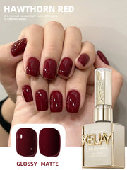 YICKYUE - 1pc 15ml Hawthorn Red Gel Nail Polish Starter Pure Soak Off No Wipe Nail Gel Polish Suitable For All Seasons
