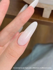 YICKYUE - 1Pc 15ML Milky White Pure Nail Polish Gel Nail Add Semi-Permanent Soak Off UV LED Construction Gel Varnish