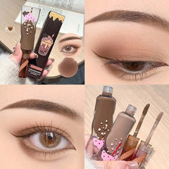YICKYUE - Matte Liquid Eye Shadow Contour Blush Pigment Nude Brown Khaki Natural Cheek Coffee Eyeshadow Cream Long Lasting Eyes Makeup