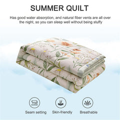 PEIDUO Simple Modern Air Condition Thin Blanket Summer Quilt Cotton Fluffy Plaid Blanket On The Bed Comfortable Comforter