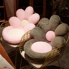 Nordic Style Nice Soft Plush Cushion Cotton Filling Flower Chair Cushion Office Cushion Sofa Floor Pillow Girl Bedroom Decor