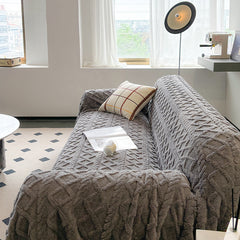 YICKYUE - Super Warm Blanket for Sofa Coral Fleece Sofa Blanket Towel for Winter Soft Thick Couch Cover for Living Room 1/2/3/4 Sofa Cover
