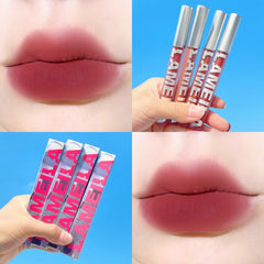 1pcs Red Velvet Liquid Lipsticks Long Lasting Matte Lip Gloss Non-stick Cup Waterproof Makeup Nude Lip Tint Korean Cosmetics