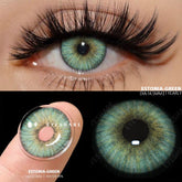 YICKYUE - 1 Pair Colored Contact Lenses for Eyes Blue Contact Lenses Yearly Beautiful Pupils Fashion Contact Lenses Green Lenses