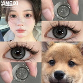 YICKYUE - New 2pcs Natural Colored Contact Lenses with Prescription Myopia Black Eye Lenses Soft Fashion Lenses Korea Beauty Pupil