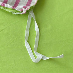 YICKYUE - Korean Duvet Cover Set No Filler Pink Green Strips Cute Eyes Flat Sheet Pillowcase Single Double Size Boys Girls Bed Linen