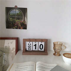 2022 Calendar Nordic Creative Wood I Japanese Style Personal 2021 Calendar Tabletop Ornaments