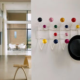 YICKYUE - Solid Wood Multicolor Hange Furniture Coat hanger Ball Rack Milti-purpose Hook for Wall Ornaments for Kid Gift Metal Bag Decor