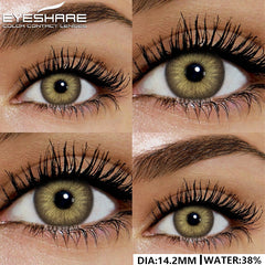 YICKYUE - Colored Contact Lenses for Eyes Natural Eye Lenses Gray Contacts Green Eye Lens Blue Eye Lens Fashion Lenses 1Pair/2Pcs