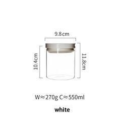 MDZF 550ml 750ml 1000ml 1250ml Glass Sealed Cans Kitchen Storage Bottles Spice Jar Milk Powder Boxes Transparent Food Storage