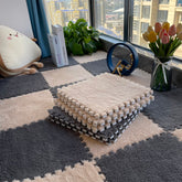 Yickyue Four Seasons Universal Suede Floor Mat Stitching Bedroom Wall-to-Wall Carpeting Bedside Princess Room Carpet Tea Table Tatami