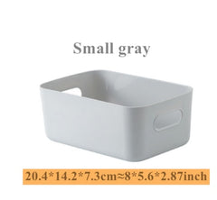 Sundry storage basket student desktop snack storage box plastic cosmetic storage box household kitchen sorting box makeup box