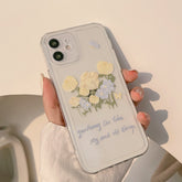 Oil painting roses flower silicone clear cute phone case for iphone 7 8 plus x xr xs max 11 12 mini pro max cover capa shell