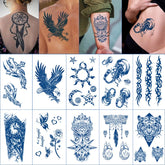 40 Designs Waterproof Lasting 15 Days Arm Tattoo Stickers Flash Fake Body Tattoos for Women/Man