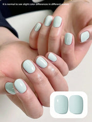 YICKYUE - 1pc 15ml Mint Green Gel Nail Polish Starter Pure Soak Off No Wipe Nail Gel Polish Suitable For All Seasons