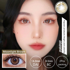 YICKYUE - 2Pcs/Pair starlight Series Colored Contact Lenses Eye Tricolor Contact Lenses moonlight Beautiful pupil Make up Contact Lens