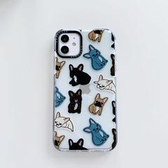 Cartoon Cute Dog Phone Case For iPhone 11 11Pro Max Transparent silicone Soft Case For iPhone 8 7 Plus X XS Max XR Cover Funda