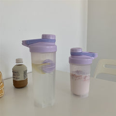 Gentle Taro Purple Large-capacity Plastic Cup Water Cup Student Water Bottle Summer Girl Group High-value Shake Cup with Scale