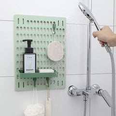Yickyue Punch-Free Household Wire-Wrap Board Wall Dormitory Kitchen Bathroom Wall Shelf Shelf Wall Storage Hook Rack