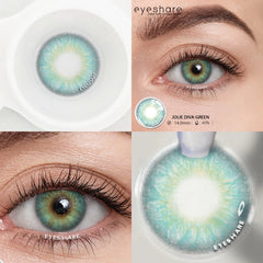 YICKYUE - 1 Pair Colored Contact Lenses Natural Eye Lenses Green Eye Blue Lenses Yearly Beauty Cosmetic Brown Contacts Eye