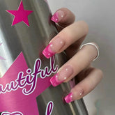 Rose Ribbon Handmade Press On Nails