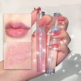 Mirror Gloss Lipstick Lip Gloss Lip Moisturizing Transparent Lips Oil Reduce Lip Lines Lip Plumping Lipstick With Fine Glitter